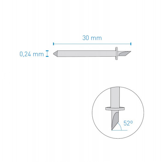 Lama compatibile con J202 KNF30 A1542 - Spessore del taglio fino a 1.5 mm