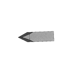 Cuchilla compatible con Protek RIF. K1115-C - espesor de corte hasta 7,4mm