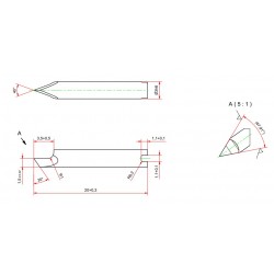 Blade compatible with Zund - 3mm shank