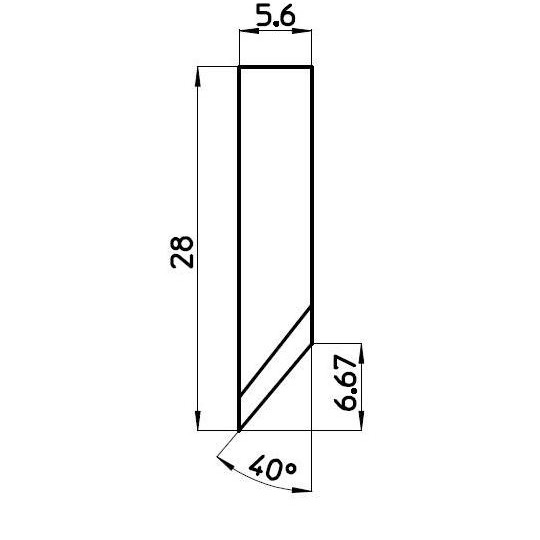 Lama C000509 - Compatibile con Sabal - Spessore del taglio fino a 7 mm