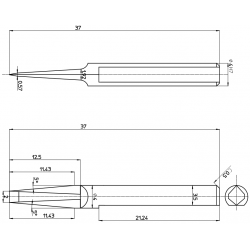 Cutting Blade Cod. 49713/46585 L11 - Reinforced