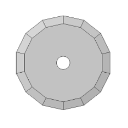 Blade Ronchini compatible - 01060219 - ø 36 mm - ø inside hole 5 mm