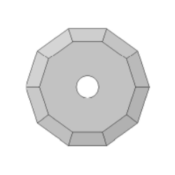 Cuchilla compatible con SCM - 01060465 - ø 28 mm - ø ojo interior 5 mm