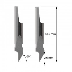 BLADE H5 COMPATIBLE WITH HASLER - CUTTING THICKNESS UP TO 2,6 MM