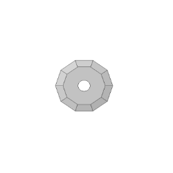 Atom rotative blade 01060676 - Ø 24mm