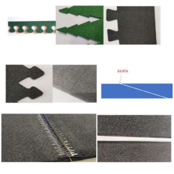 Joints pour tapis - différents types en photo -